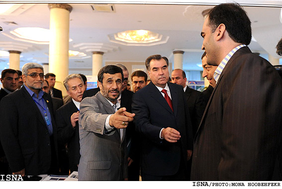 روساي جمهور ايران و تاجيكستان در حاشيه اجلاس"آب براي حيات" /منا هوبه فكر - ايسنا