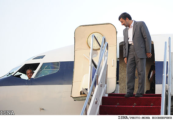 ورود رييس جمهور به تهران پس از سفر به سه كشور تركيه،تاجيكستان و چين/هوبه فكر