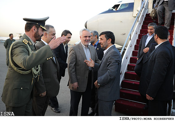 ورود رييس جمهور به تهران پس از سفر به سه كشور تركيه،تاجيكستان و چين/هوبه فكر