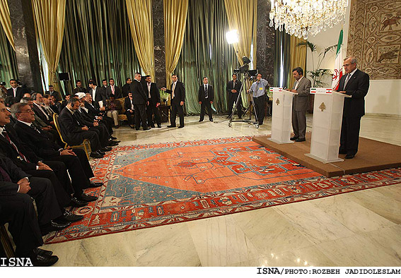 كنفرانس خبري رييس جمهور با ميشل سليمان/ روزبه جديدالاسلام