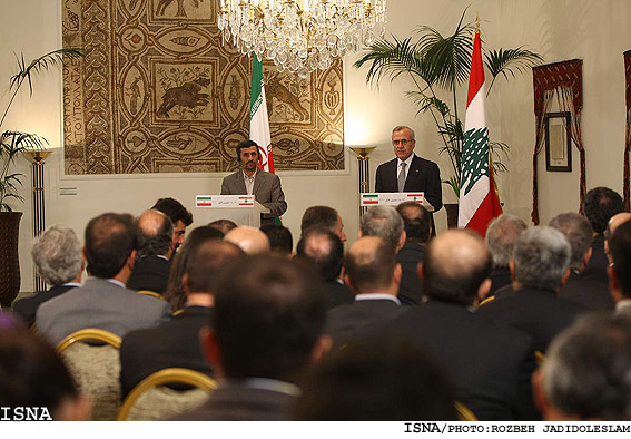 كنفرانس خبري رييس جمهور با ميشل سليمان/ روزبه جديدالاسلام