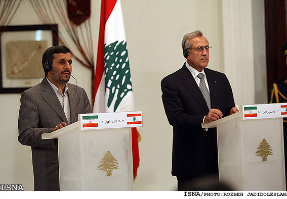 كنفرانس خبري رييس جمهور با ميشل سليمان/ روزبه جديدالاسلام