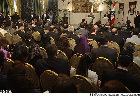 كنفرانس خبري رييس جمهور با ميشل سليمان/ روزبه جديدالاسلام