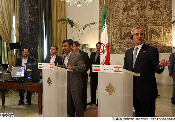 كنفرانس خبري رييس جمهور با ميشل سليمان/ روزبه جديدالاسلام