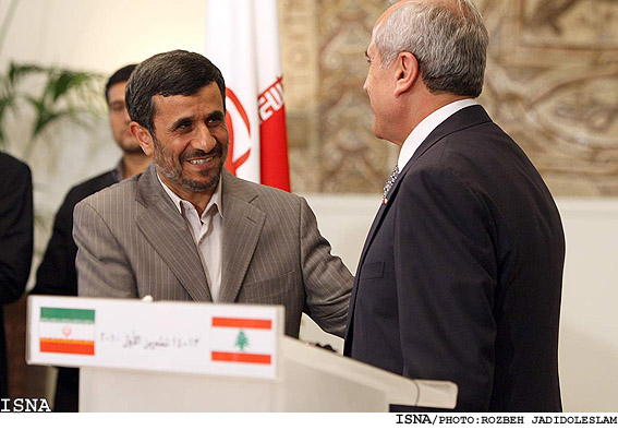 كنفرانس خبري رييس جمهور با ميشل سليمان/ روزبه جديدالاسلام