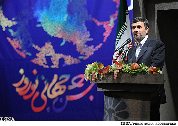 سخنراني احمدي نژاد در سمينار بين‌المللي سرآمدان فرهنگ و هنر/ منا هوبه فكر