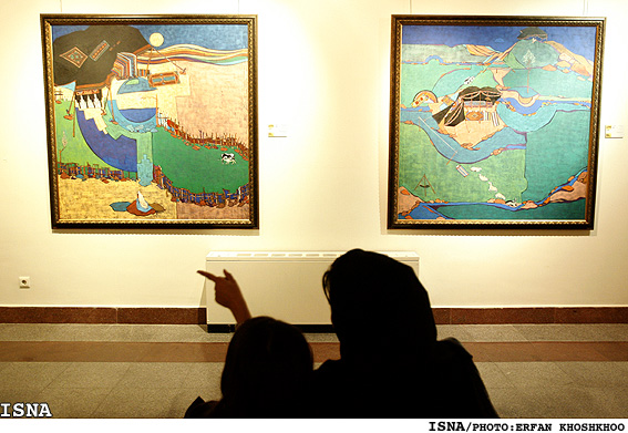 مراسم افتتاحيه هشتمين دوسالانه نقاشي / عرفان خوشخو - ايسنا