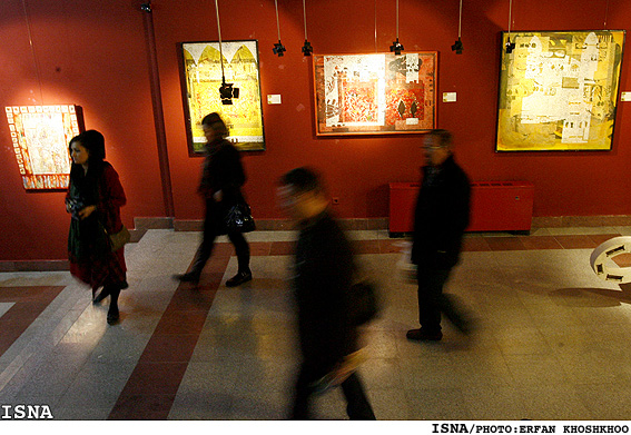 مراسم افتتاحيه هشتمين دوسالانه نقاشي / عرفان خوشخو - ايسنا