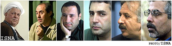 در حمايت از هاشمي رفسنجاني؛ 
مجيد مجيدي،ابراهيم حاتمي كيا، رضا ميركريمي،احمدرضا درويش،مجتبي راعي،محمدرضا هنرمند،سعيد حاجي ميري و كمال تبريزي اطلاعيه صادر کردند