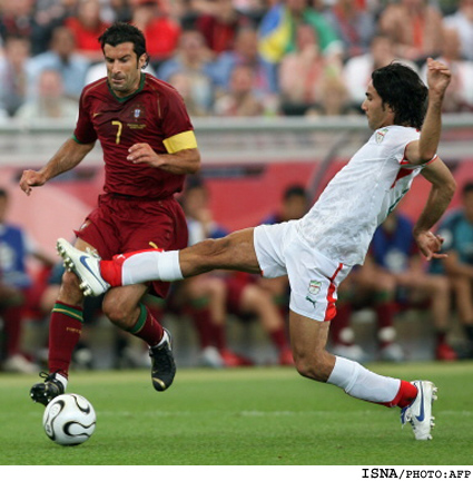 گزارش سايت رسمي بازي‌هاي جام‌جهاني از ديدار تيم‌هاي ايران و پرتغال:
پرتغال قدرت خود را به حريف ديكته كرد