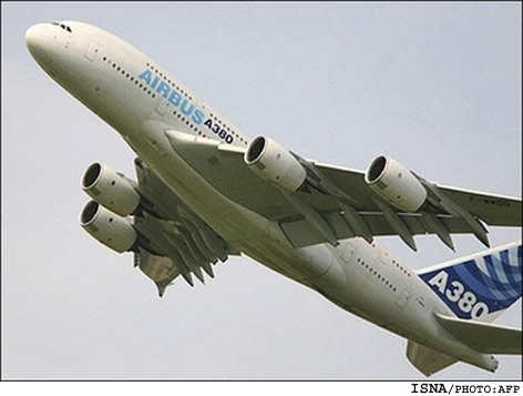 هواپيماي A380 ايرباس آزمايش هواي گرم خود را هفته آينده در امارات آغاز مي‌كند