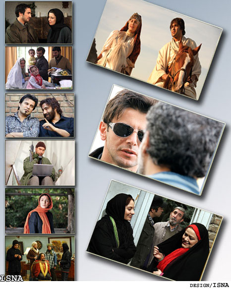 گزارش ايسنا از بازيگران پركار سينما در سال 89