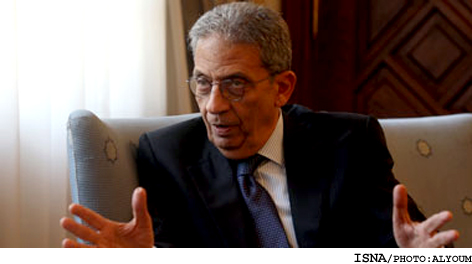 عمروموسي:
نامزد رياستجمهوري مصر ميشوم
براي همكاري با اخوان المسلمين آمادهام
معاهده كمپ ديويد لغو نميشود عمروموسي:
نامزد رياستجمهوري مصر ميشوم
براي همكاري با اخوان المسلمين آمادهام
معاهده كمپ ديويد لغو نميشود